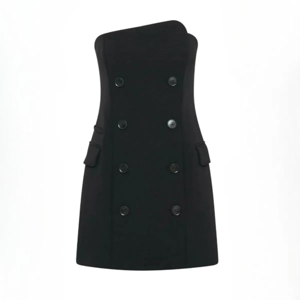 Camilla and Marc Izola Tailored Mini Dress in Black Size 10 - Image 4
