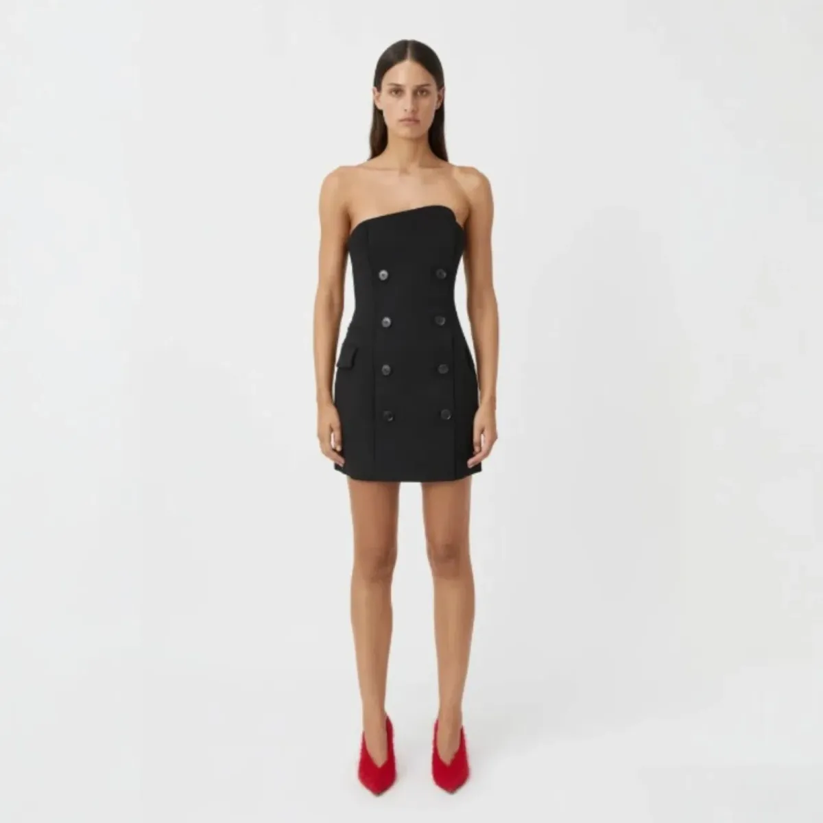 Camilla and Marc Izola Tailored Mini Dress in Black Size 10 - Image 1