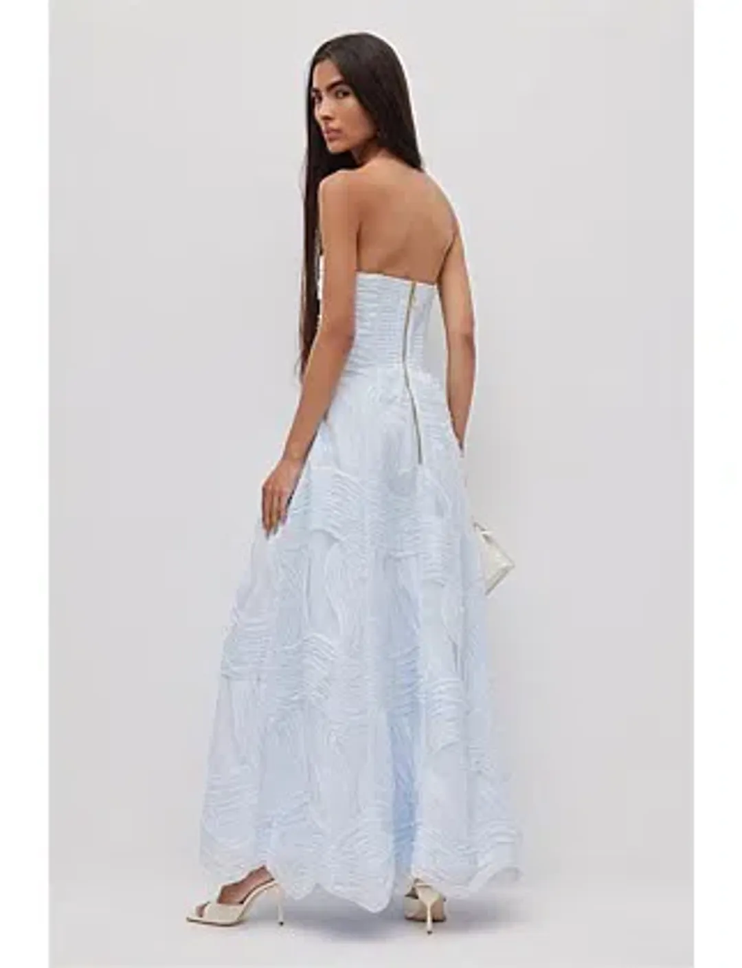 AJE WAVE GOWN IN PASTEL BLUE SIZE 10 for rent on The Volte - main image