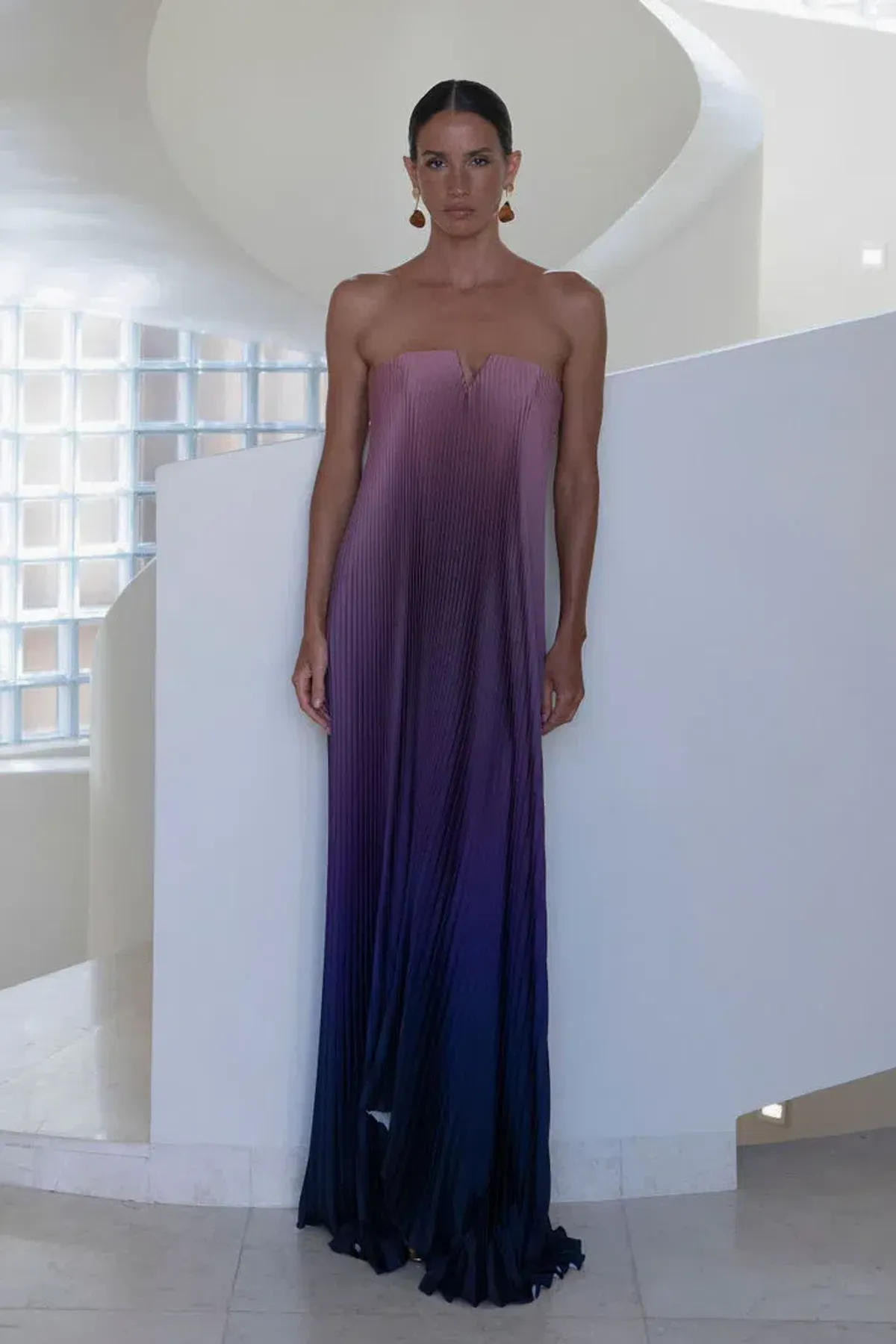 LIDEE WOMAN BLACK TIE GOWN DUSK - SIZE 8 - Image 1
