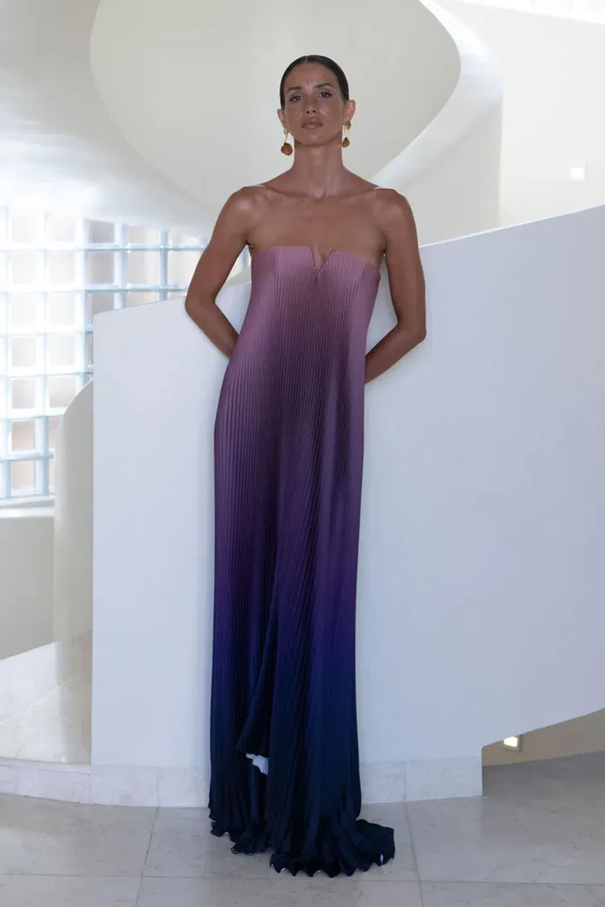 LIDEE WOMAN BLACK TIE GOWN DUSK - SIZE 8 - Image 2