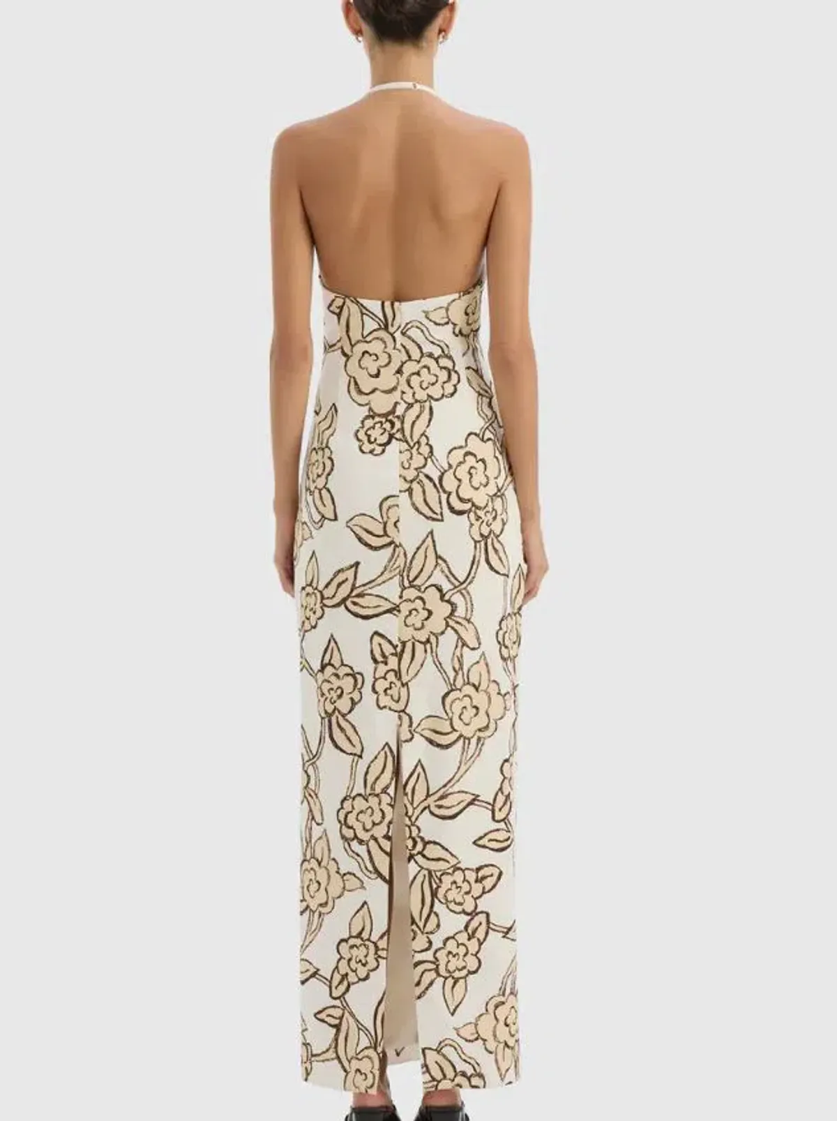 Sir Elodie Halter Neck Midi Dress Size 2/10 - Image 2