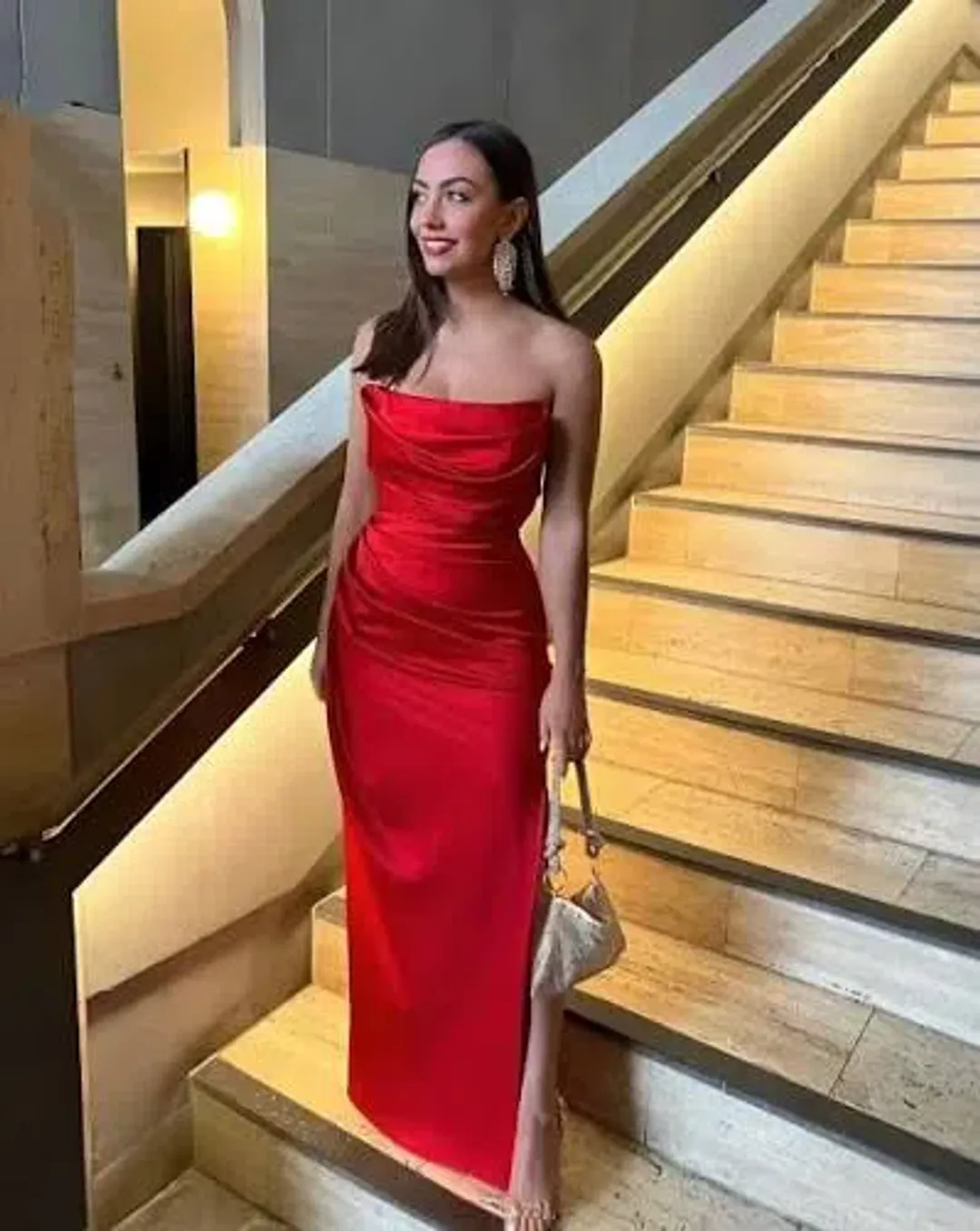 House of CB Adrienne Strapless Gown Size 8 for rent on The Volte - main image