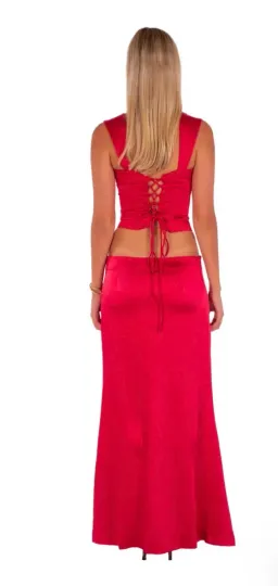 Valerie corset top and maxi skirt for rent on The Volte - image 2