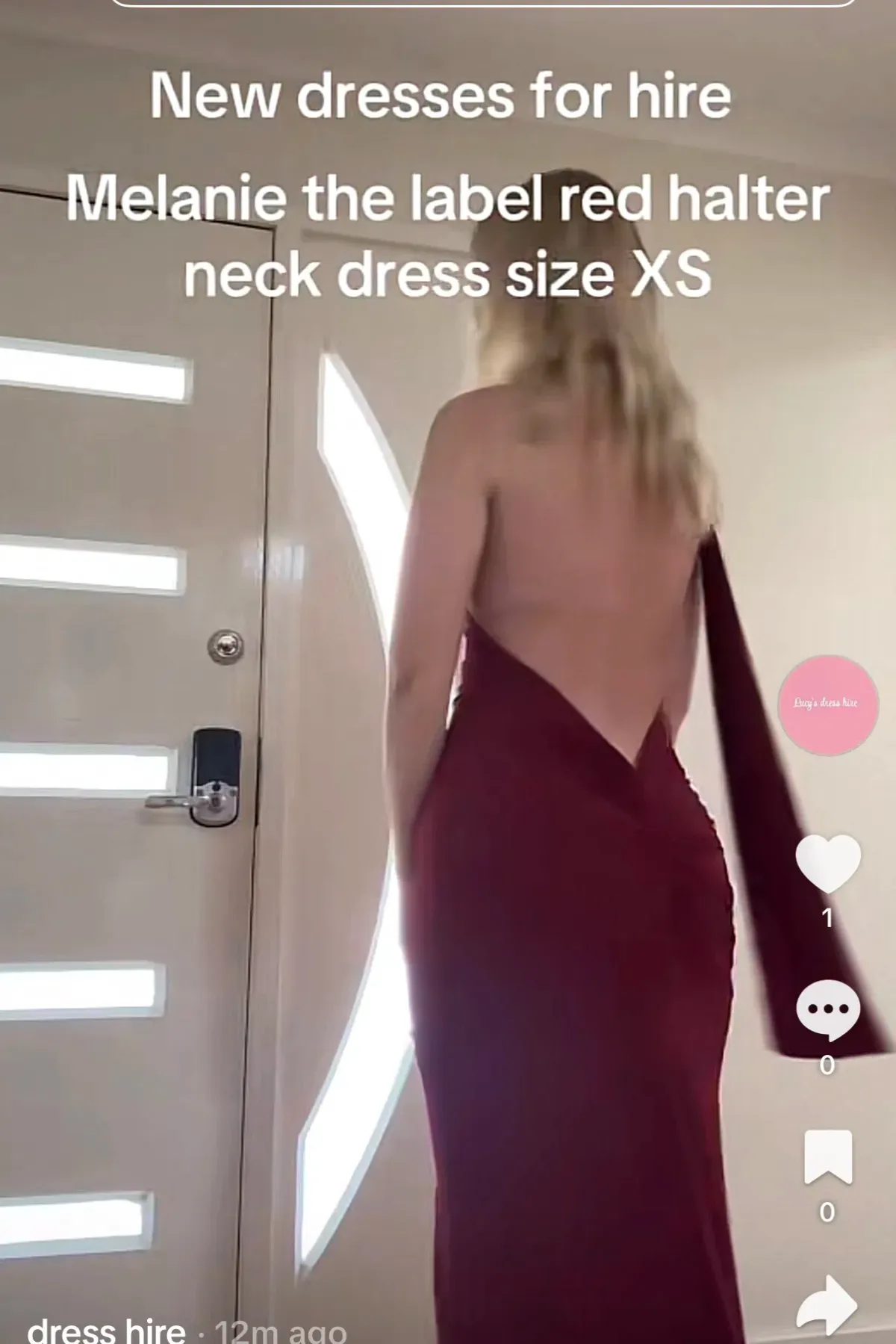 Leonie halter dress colour wine - Image 5