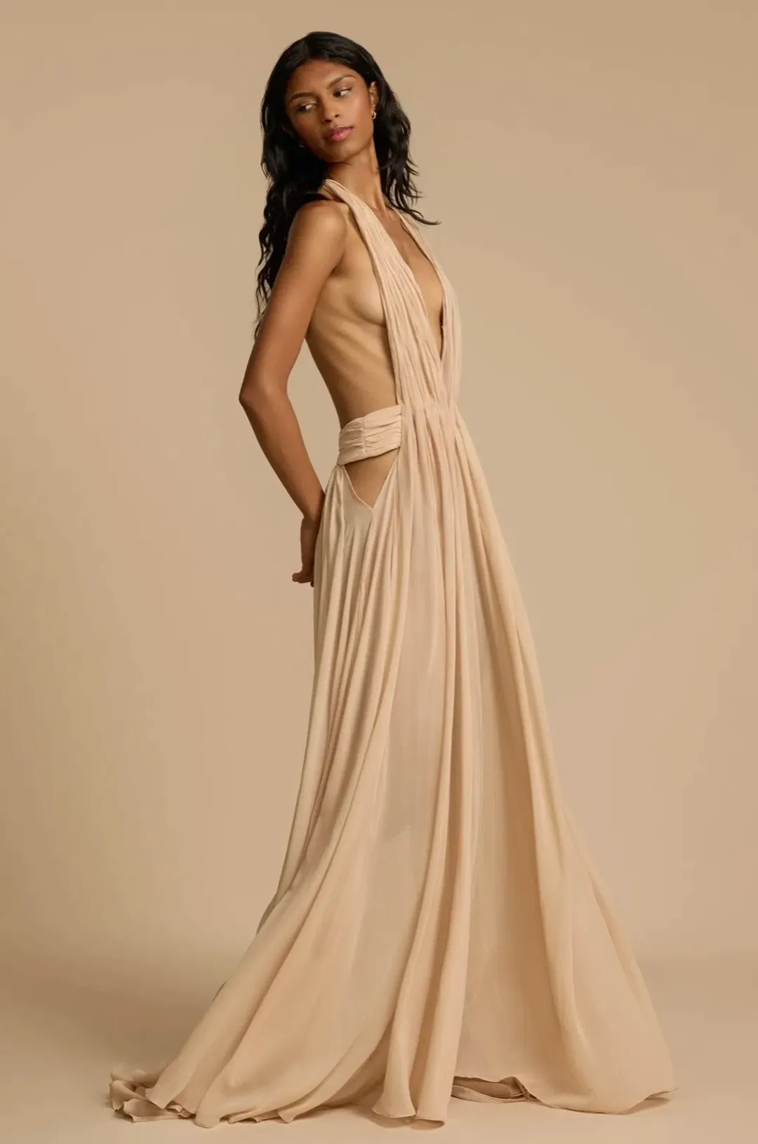 Arcina Ori Florence Dress Stone for rent on The Volte - main image