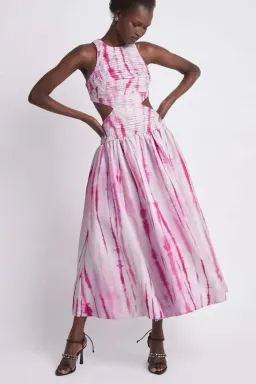 Aje Introspect Ripple Cut Out Midi Dress Size AU 8 / S for rent on The Volte - image 1