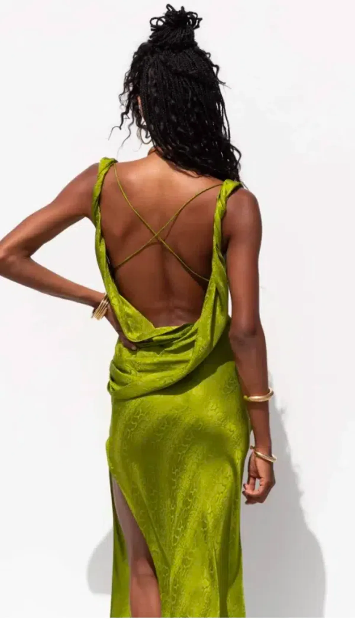 Rat & Boa Navarra Dress Lime Green Size AU 8 - Image 6
