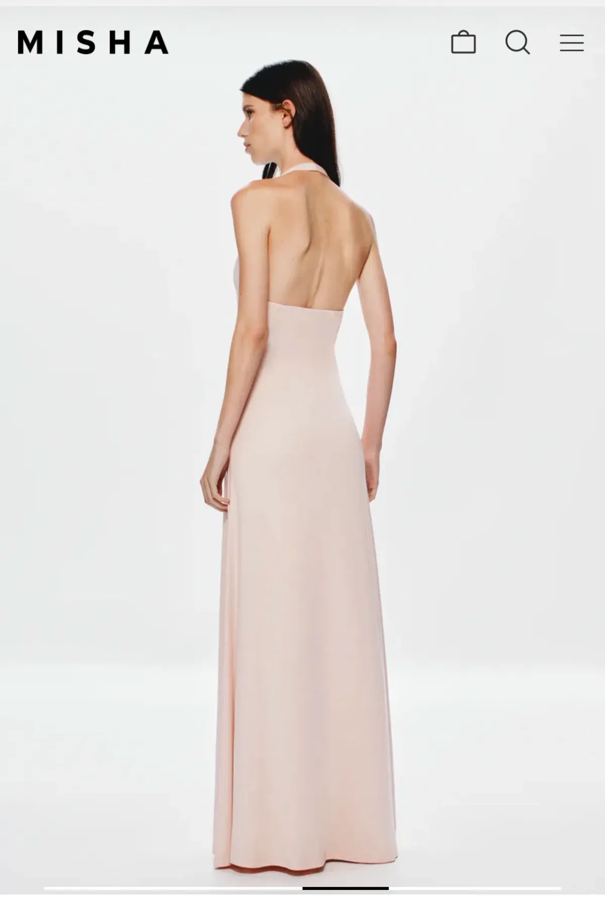 Jennifer Cupro maxi dress - Image 3