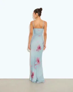 Rat & Boa Sascha Maxi Dress Blue Floral Size 8 for rent on The Volte - image 4