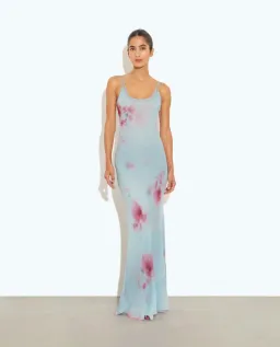 Rat & Boa Sascha Maxi Dress Blue Floral Size 8 for rent on The Volte - image 1