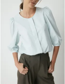 Perri Cutten Lois Volume Shirt Blue Size 16 for rent on The Volte - image 2
