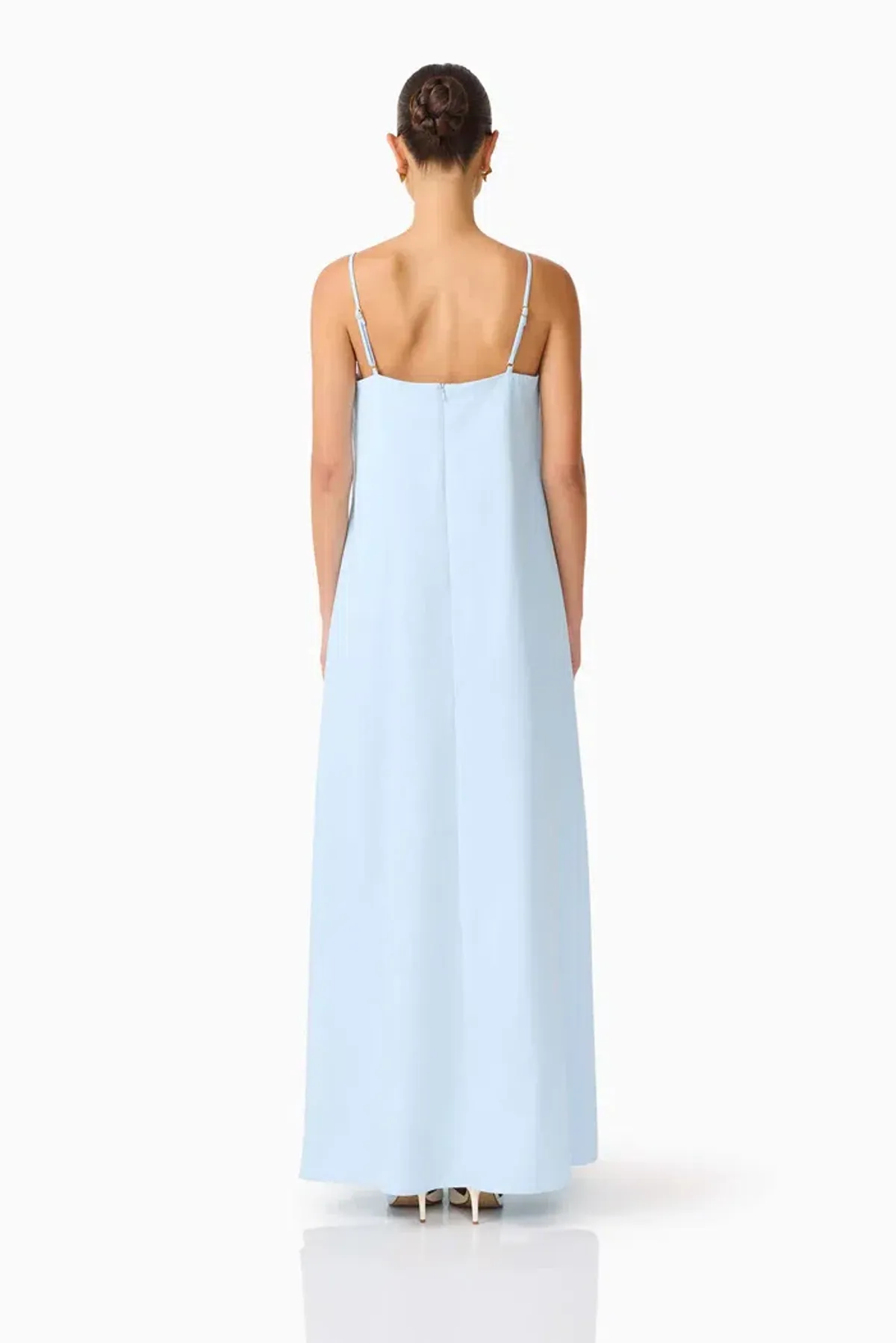 Elliatt Buttercup Embroidered Maxi Dress In Blue Size 14 - Image 4