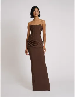 Eliya The Label Hilda Gown Brown Size 10 for rent on The Volte - image 3
