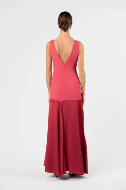 One Fell Swoop Venetian Maxi Dress in Ruby for rent on The Volte - image 6