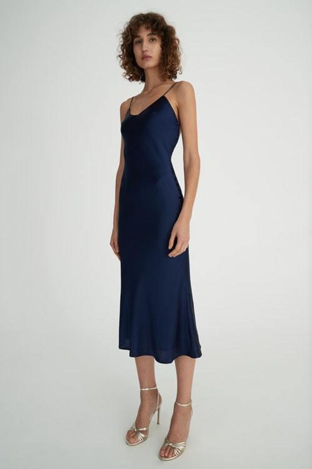 Hansel and Gretel Demi Silk Dress Navy Size 10 - Image 2