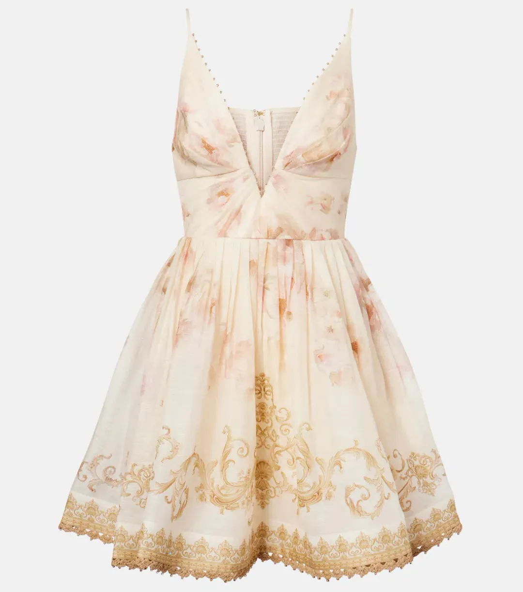 Zimmermann Hypnotic Trimmed Mini Dress Size AU6 for rent on The Volte - main image