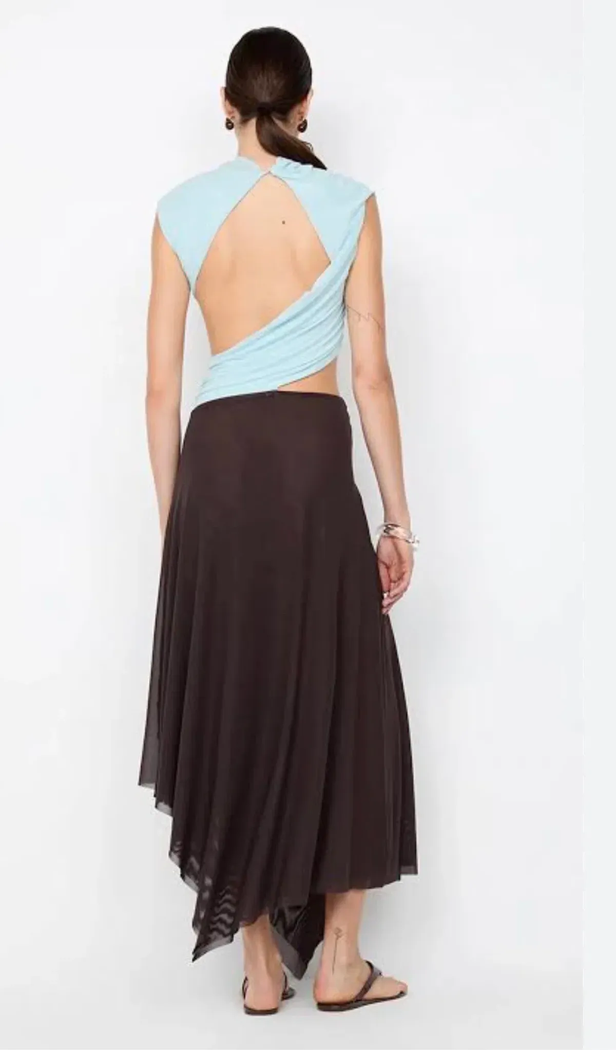 bec & bridge conni ASYM DRESS, Blue, Maxi, AU8 - Image 2