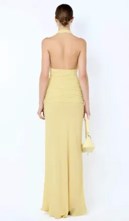 Bec & Bridge, CASSIS DRAPE MAXI DRESS, Yellow, size 6 for rent on The Volte - image 2