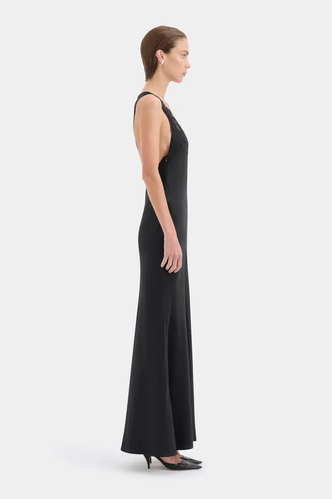 Sir the Label Montparnasse Maxi Gown in Black Size 1 / AU 8 for rent on The Volte - main image