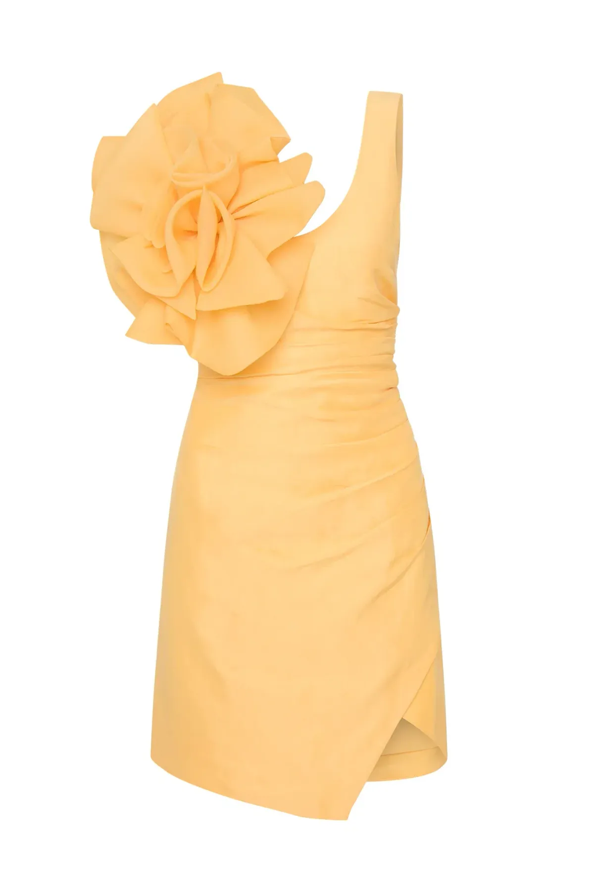 Aje Energy Mini Dress in Marigold Yellow - Size 10 - Image 5