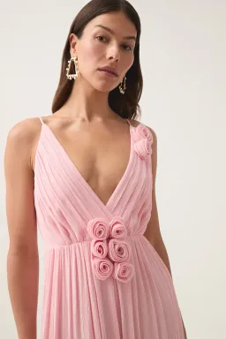 💗 New AJE Mercurial Maxi Dress in Blush Pink - Size 6 AU 💗 for rent on The Volte - image 3