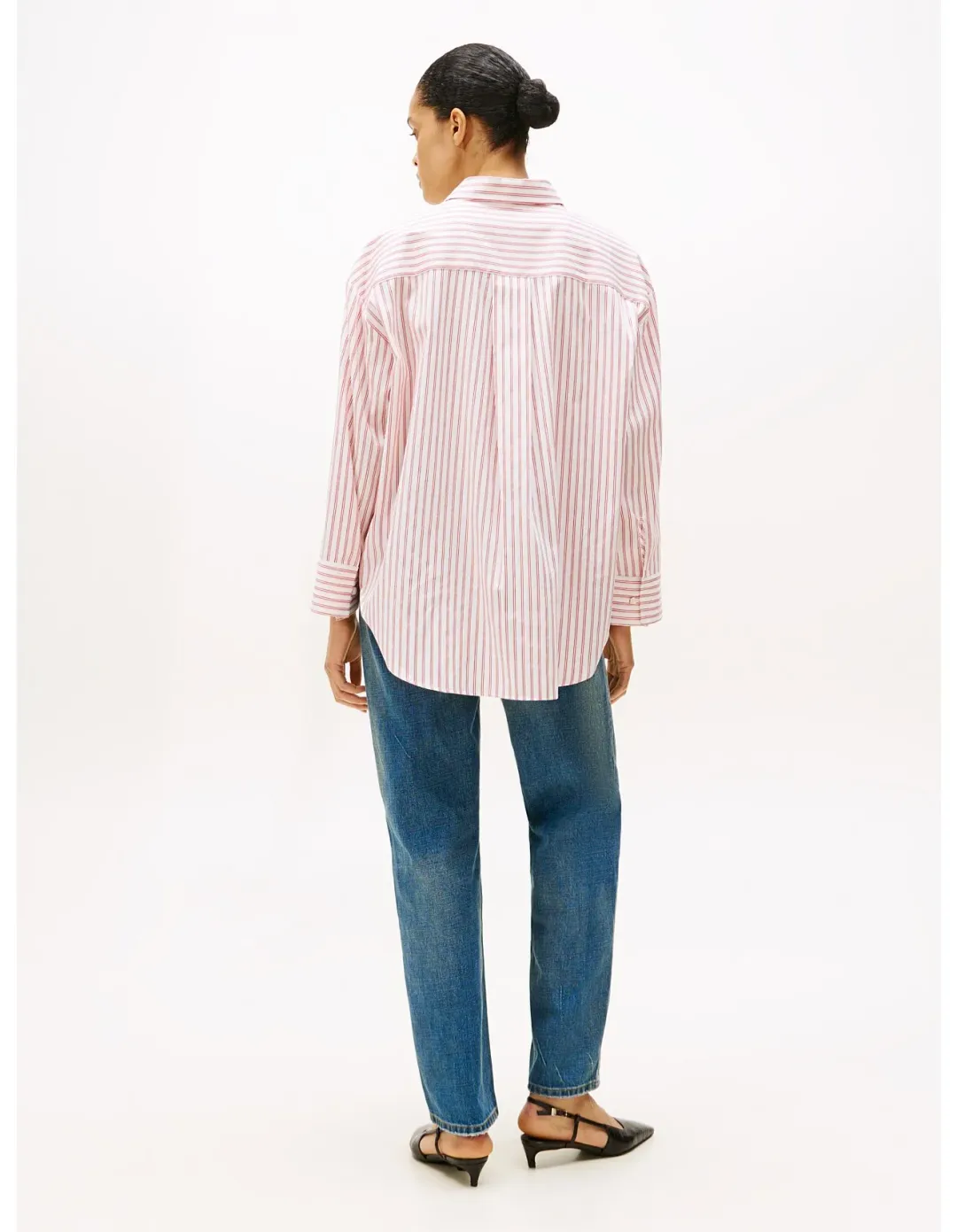 Tommy Hilfiger Relaxed Fit Wide Sleeve Shirt Red Size 36 EU for rent on The Volte - main image