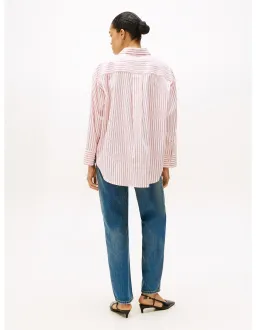 Tommy Hilfiger Relaxed Fit Wide Sleeve Shirt Red Size 36 EU for rent on The Volte - image 2