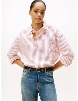Tommy Hilfiger Relaxed Fit Wide Sleeve Shirt Red Size 36 EU for rent on The Volte - image 1