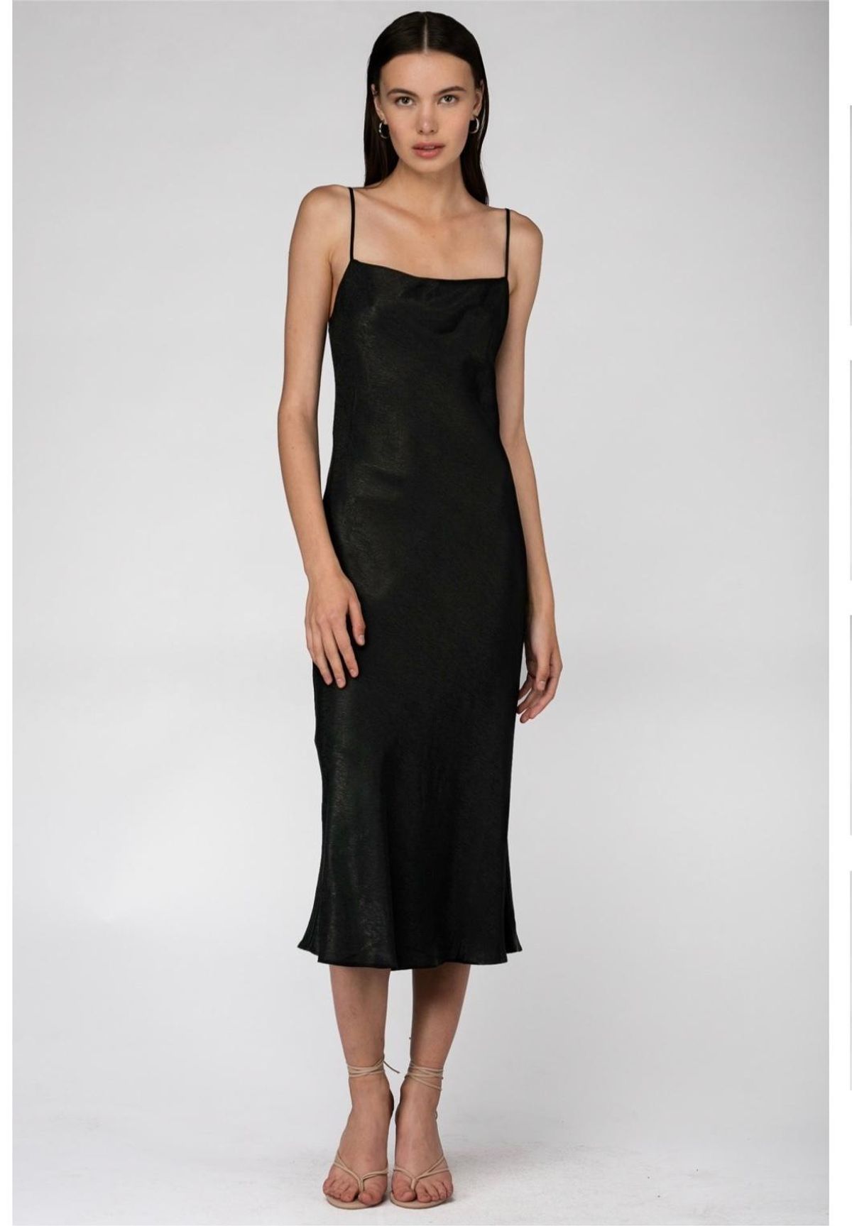 Third form black bias slip dress size 8 for rent on The Volte - main image