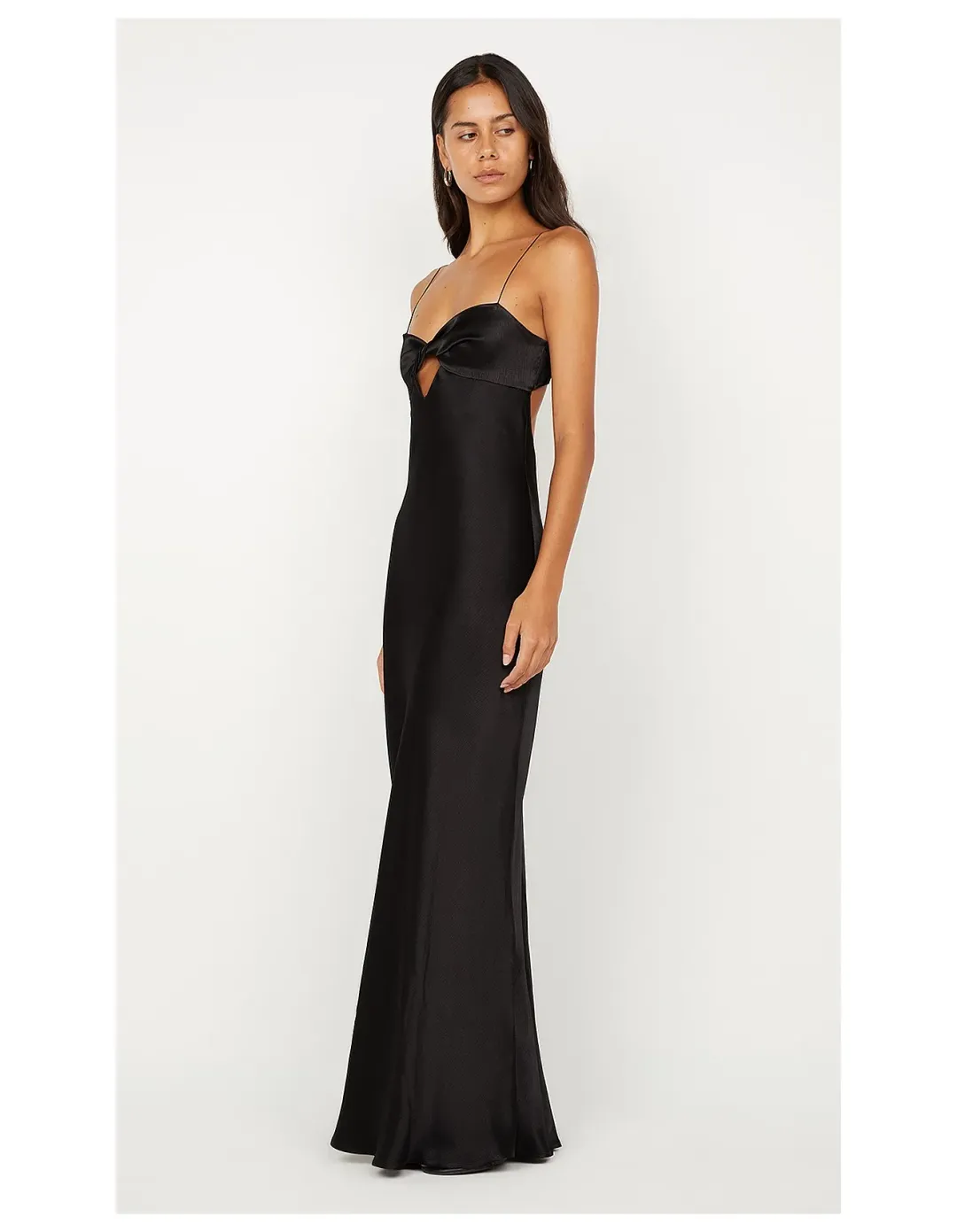 Bec Bridge Cinder Twist Maxi Dress Black Size 8 for rent on The Volte - main image