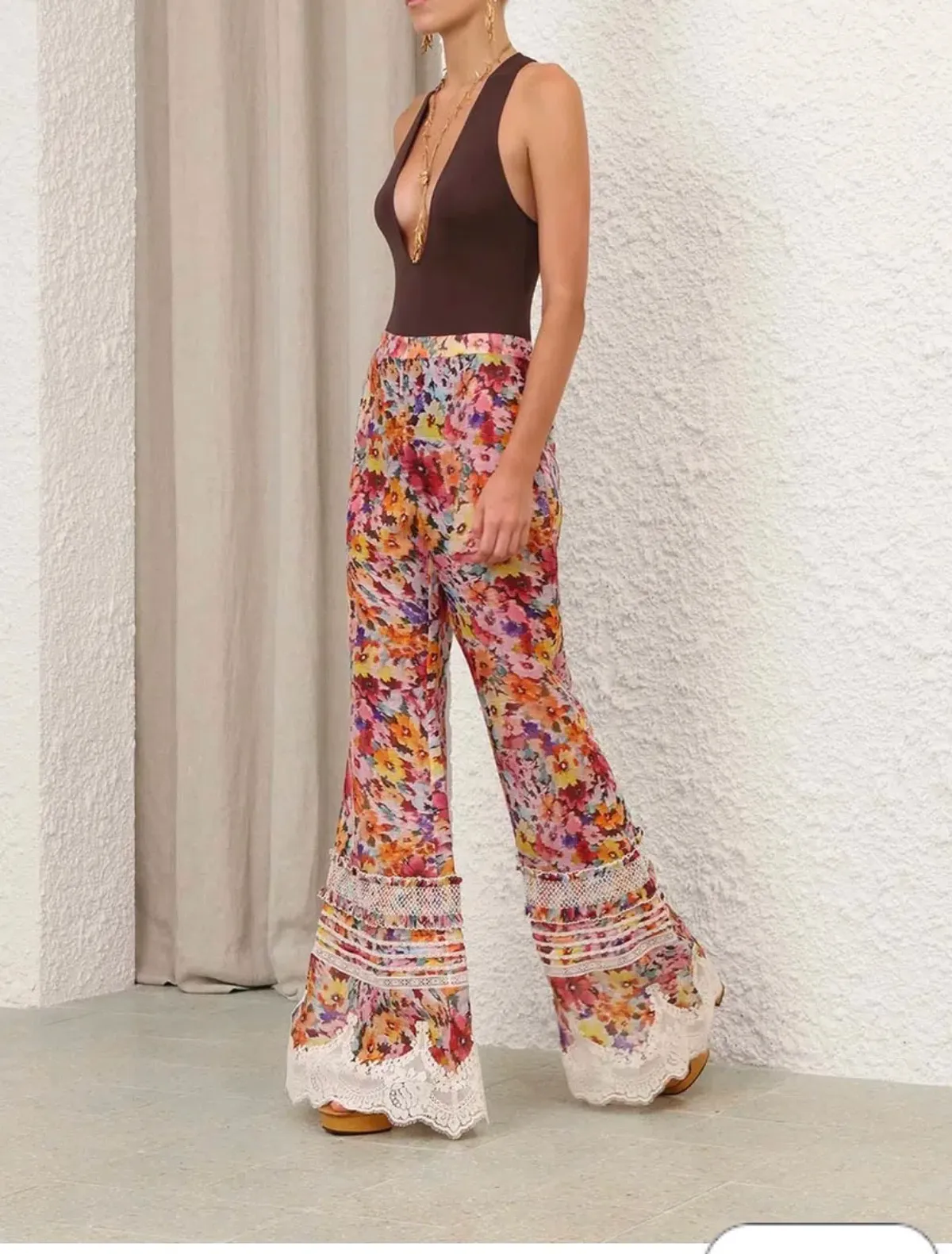 Zimmermann LUNA SHIRRED FLARE PANT size O - Image 1