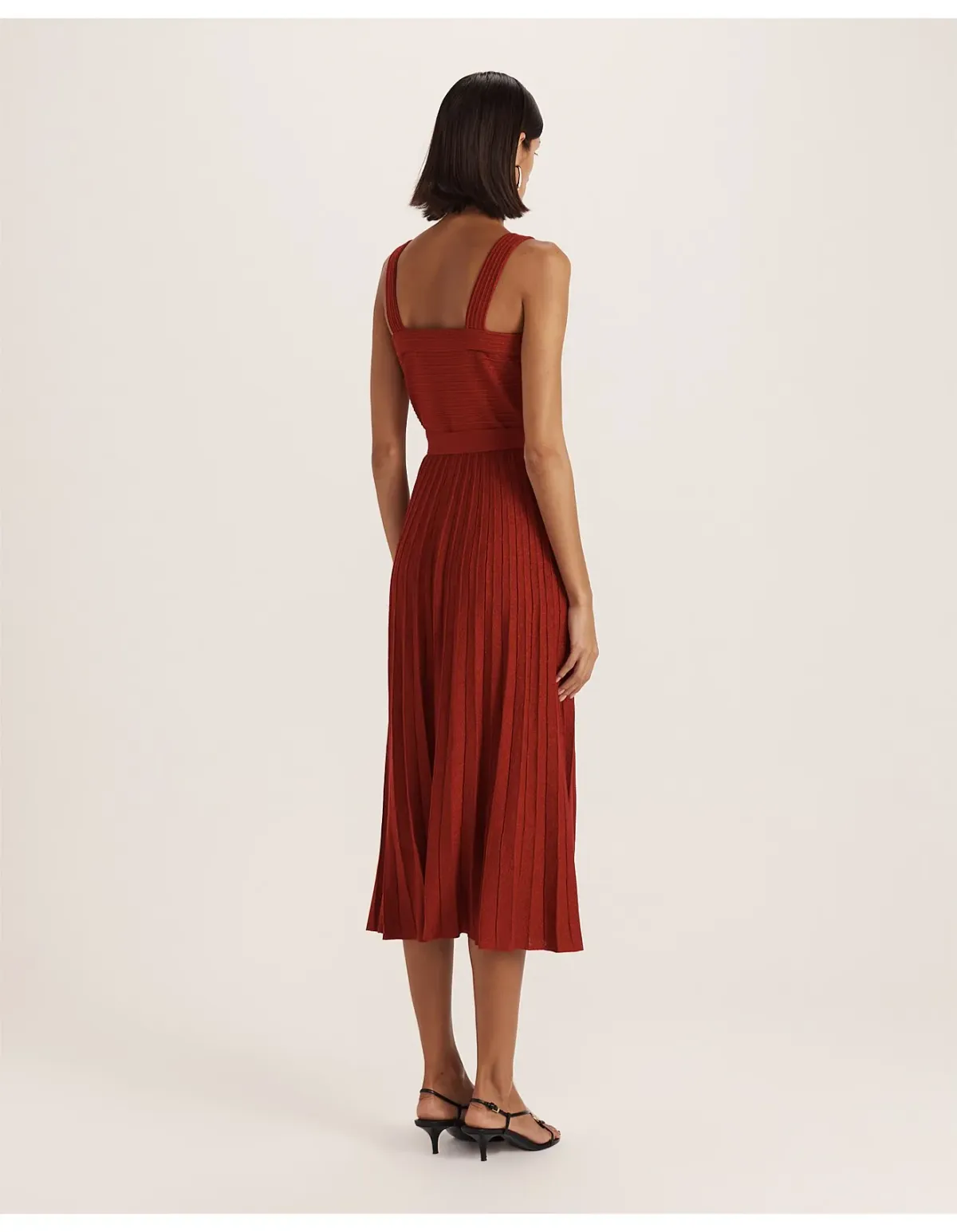 Saba Mariya Sparkling Knit Dress Red Size 6 - Image 4