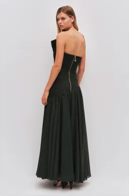 Aje Aquiline Gown Hunter Green Size 10 for rent on The Volte - image 3