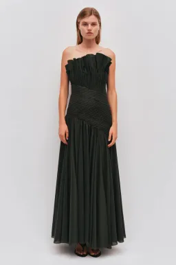 Aje Aquiline Gown Hunter Green Size 10 for rent on The Volte - image 1