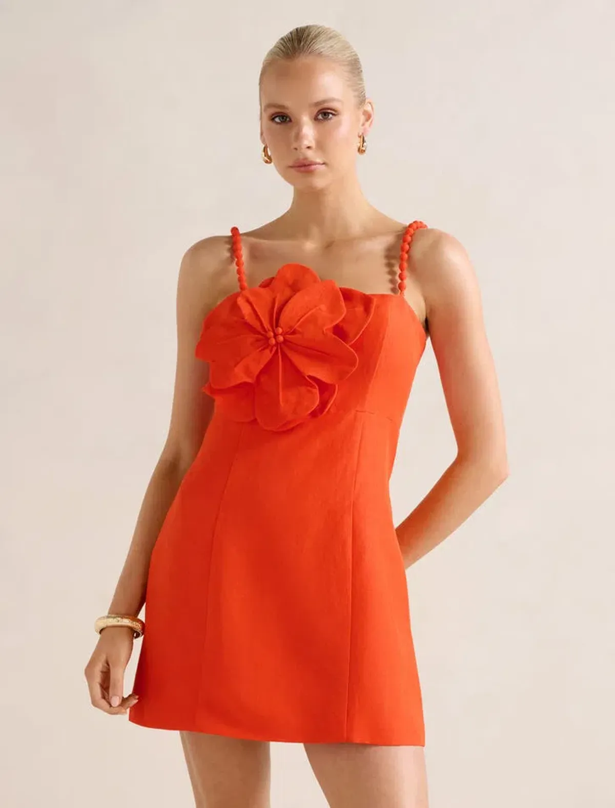 Forever New Nicolette Flower Mini Dress - Image 1