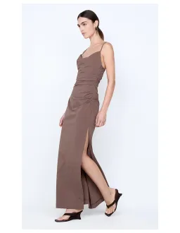 Bec Bridge Lyana Cowl Maxi Dress Brown Size 8 for rent on The Volte - image 4