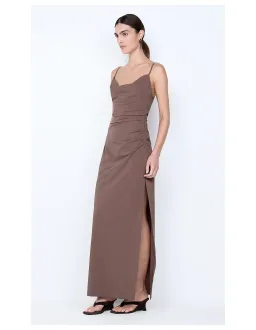 Bec Bridge Lyana Cowl Maxi Dress Brown Size 8 for rent on The Volte - image 6
