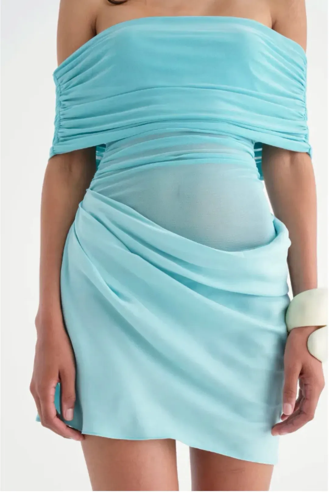 BENNI NICO MINI OFF THE SHOULDER SIZE 12 for rent on The Volte - main image