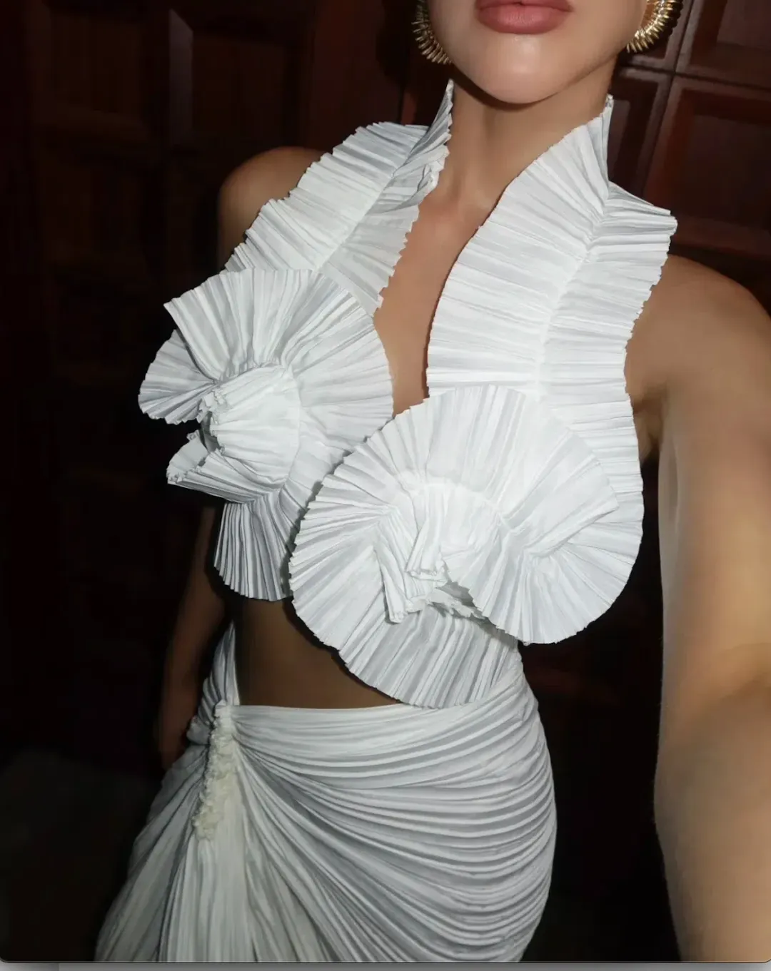 Cult Gaia Adilia Top and Sonoma Skirt Set White Size 8 for rent on The Volte - main image