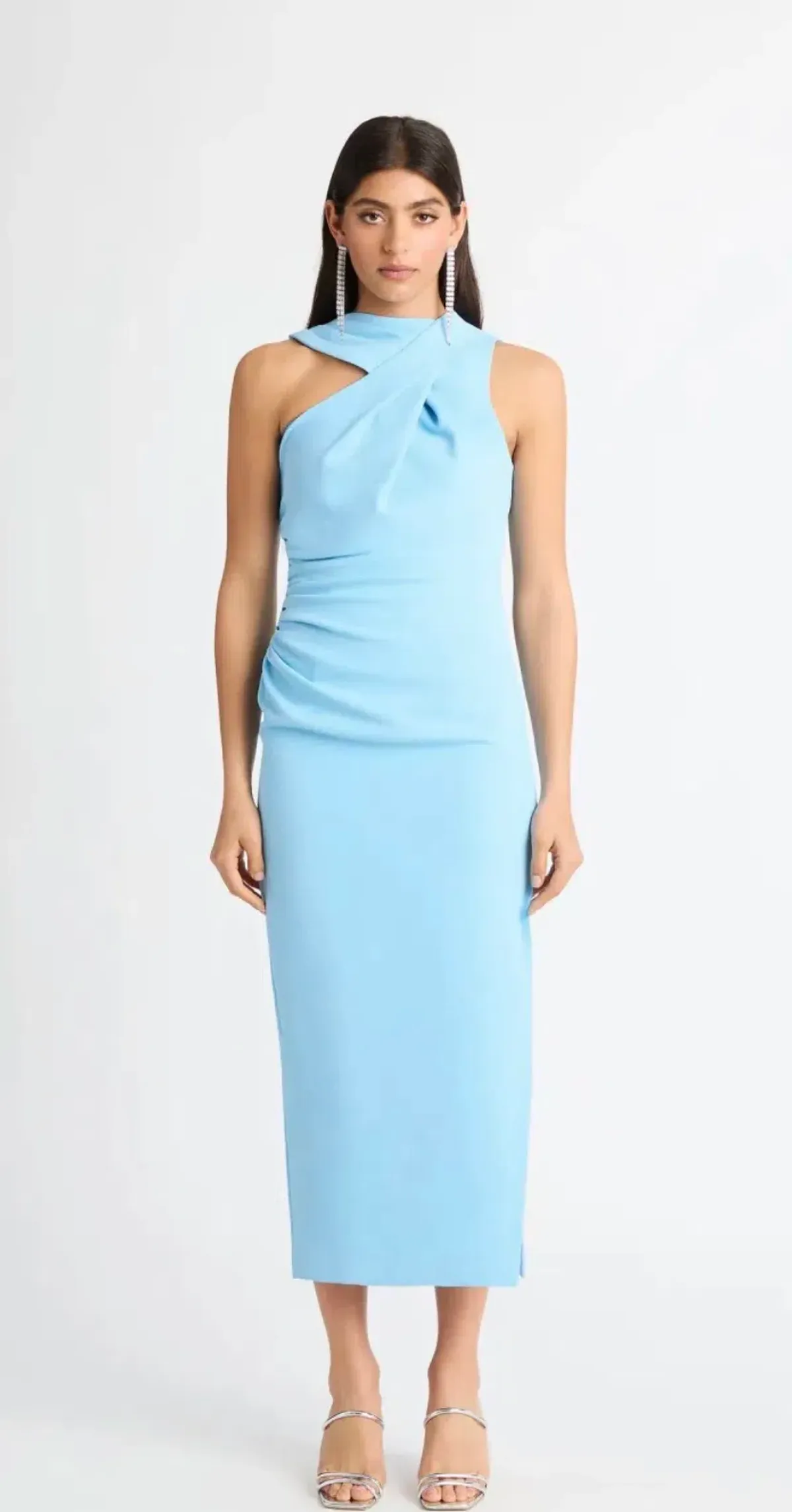 Sheike Solar Midi Dress Blue Size 14 - Image 2