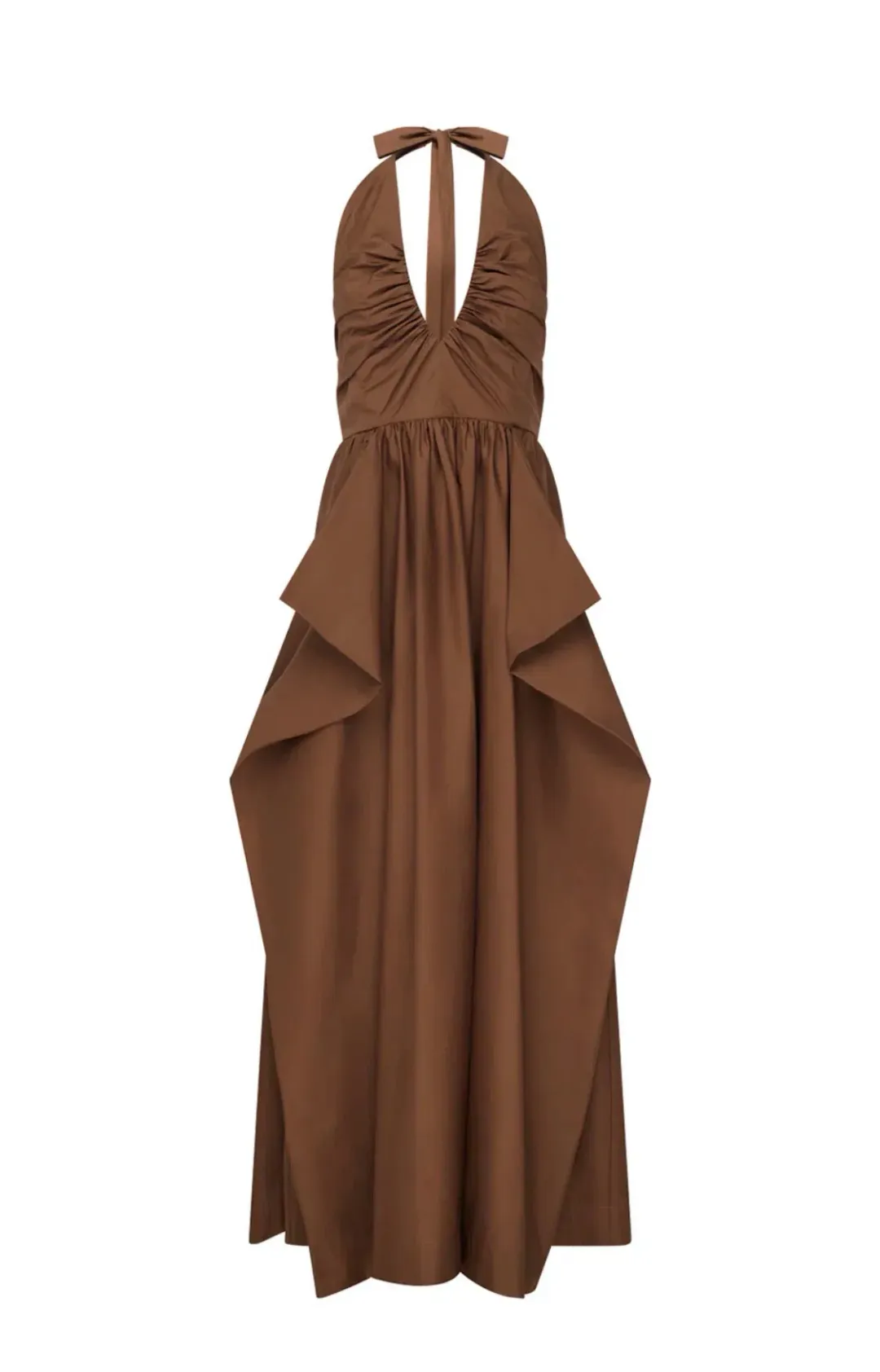 Manning Cartell- Provence Halter Dress– Cognac- Size 14 for rent on The Volte - main image