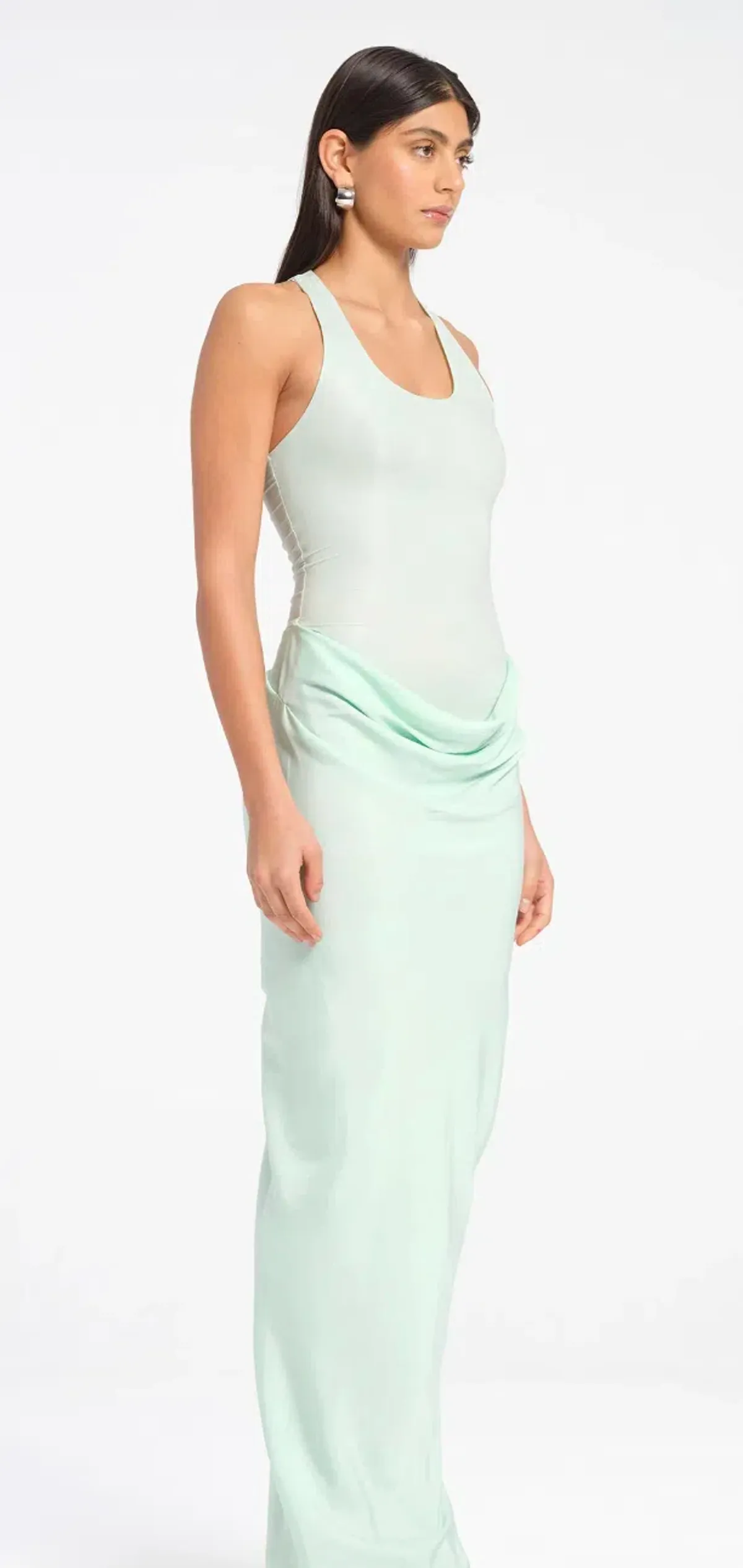 BENNI Jade Maxi Dress Bleached Aqua Size 8 - Image 2