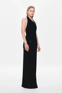 🖤 MISHA Rivera Dry Jersey Maxi Dress – Black – Size AU 4 🖤 for rent on The Volte - image 4