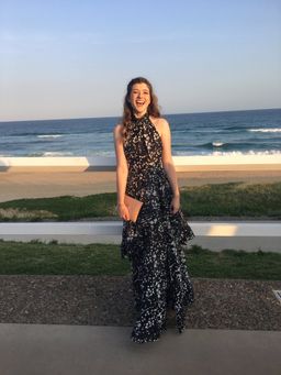 Aje Sienna Gala Dress Print Size 8 for rent on The Volte - image 3