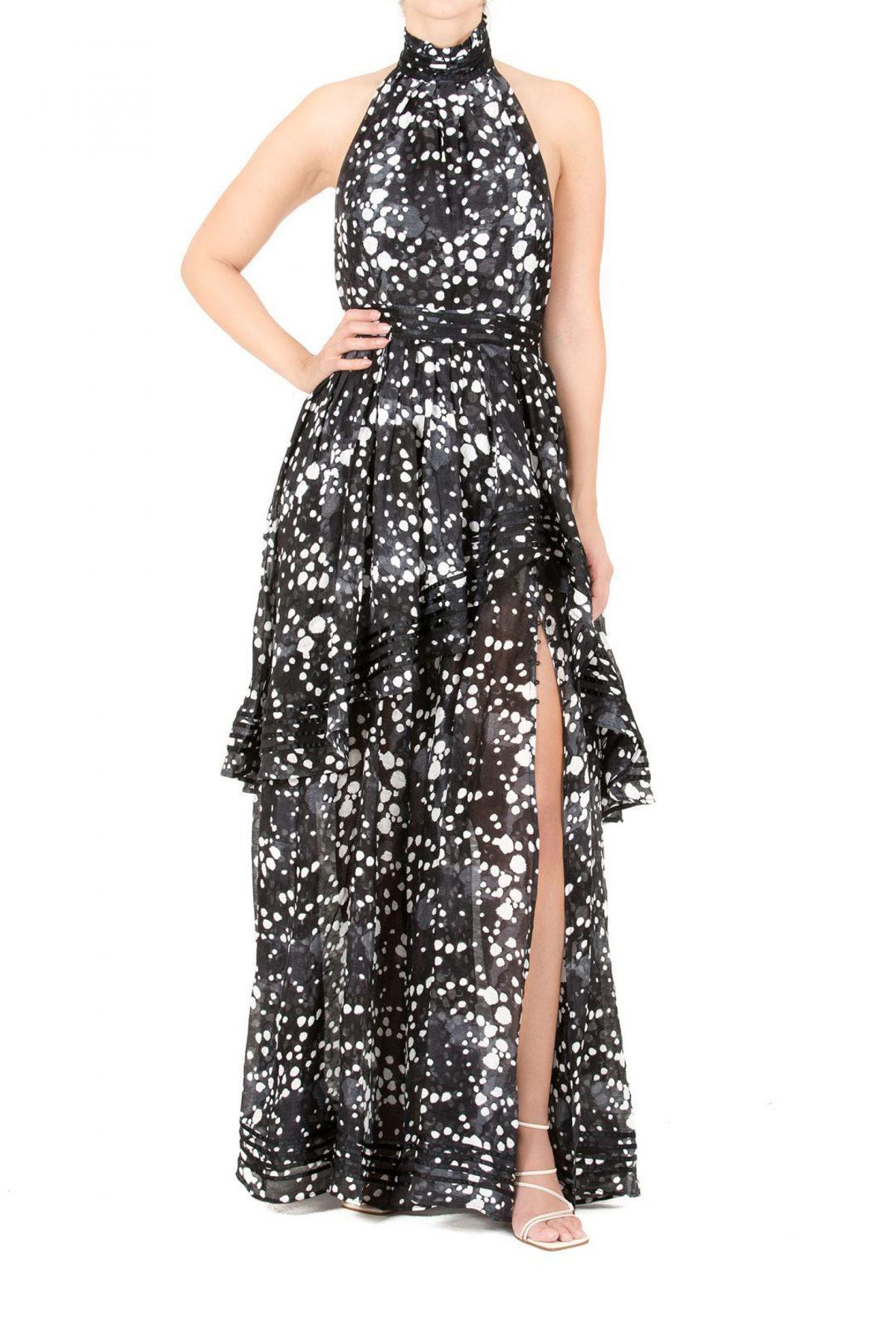 Aje Sienna Gala Dress Print Size 8 - Image 1