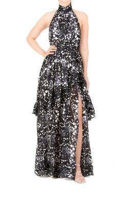 Aje Sienna Gala Dress Print Size 8 for rent on The Volte - image 1