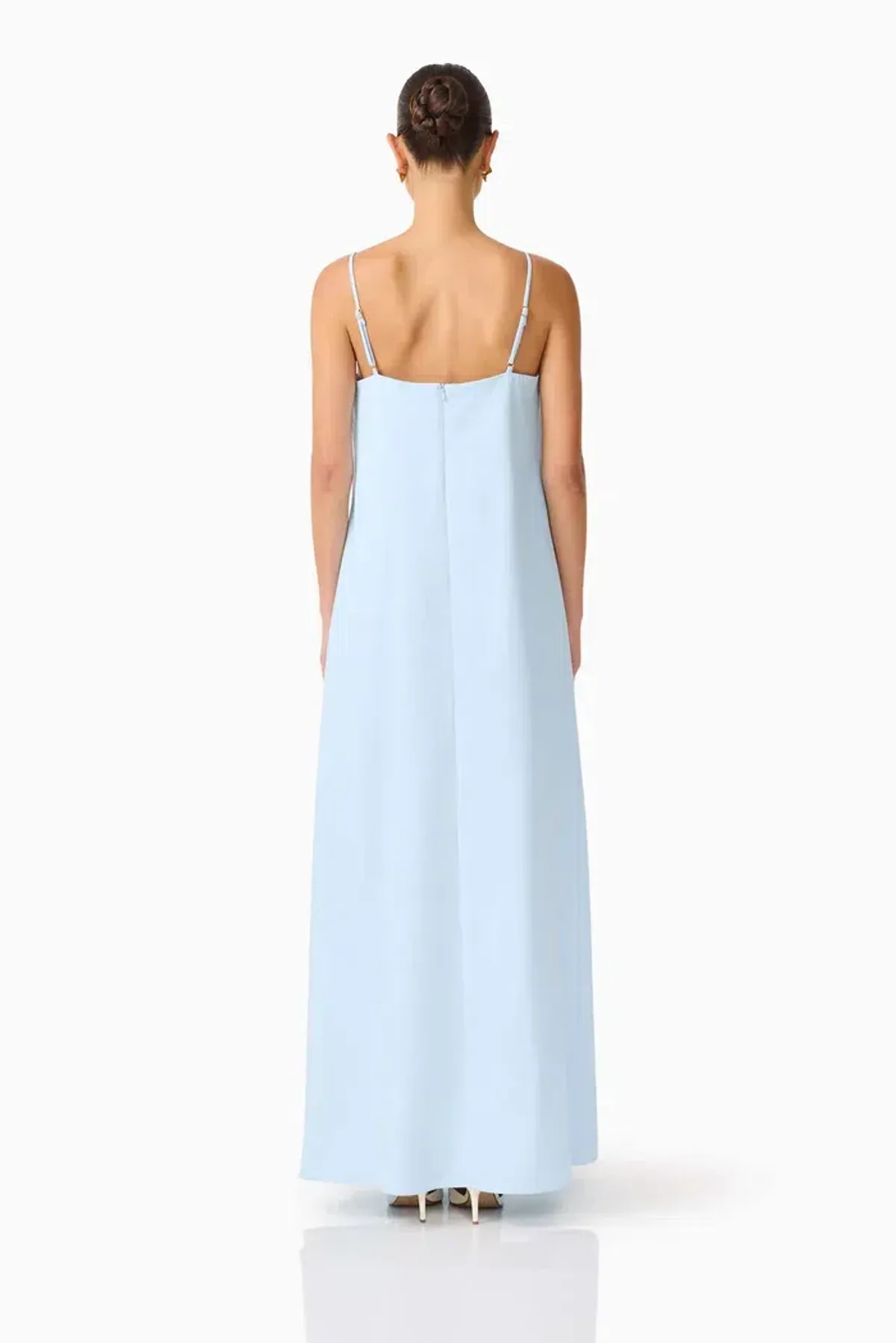 Elliatt Buttercup Embroidered Maxi Dress In Blue Size 6 - Image 4