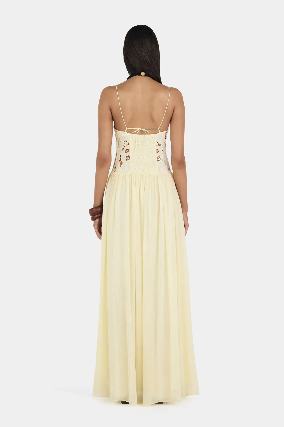 Hansen & Gretel Stephanie Maxi Dress in Butter Yellow Size 6 - Image 2