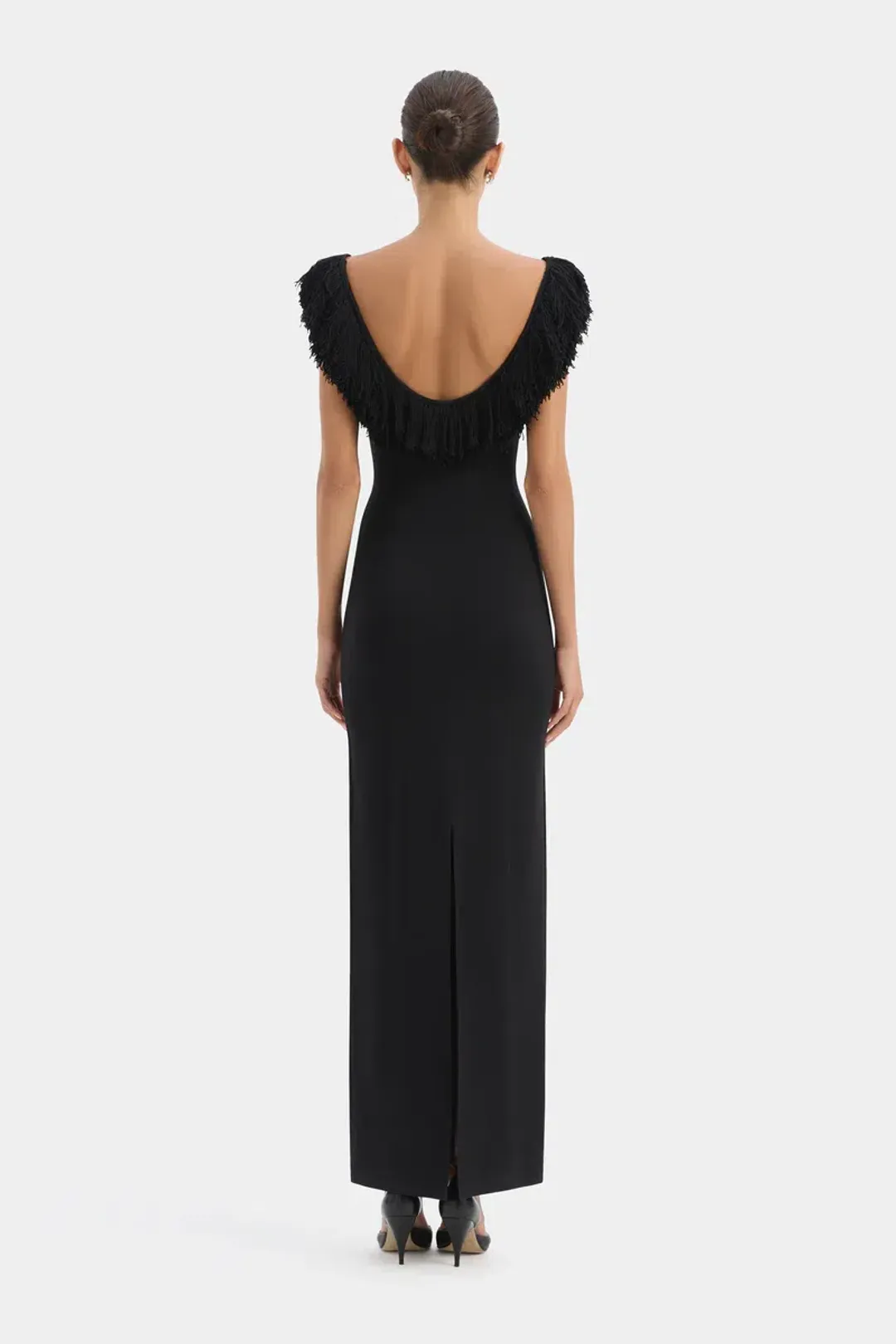 Sir the Label Marcelline Fringe Gown for rent on The Volte - main image